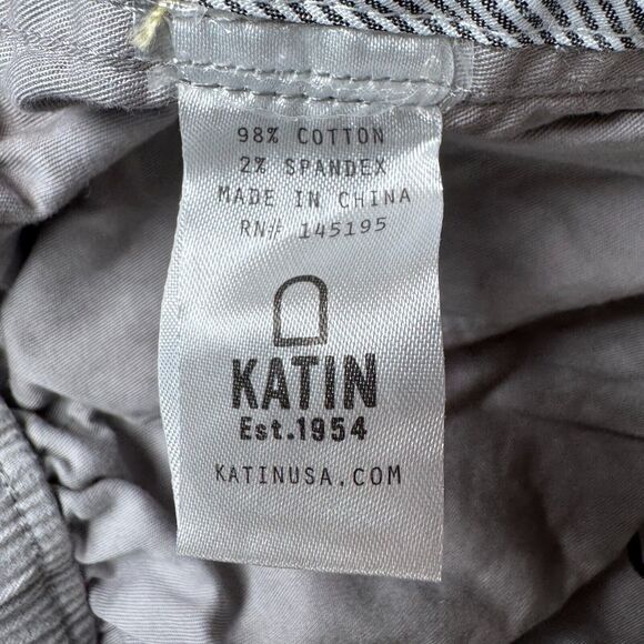 Katin Mens Tie Dye Elastic Waist Shorts Medium Gray Cotton Blend Casual Surf - Picture 9 of 12